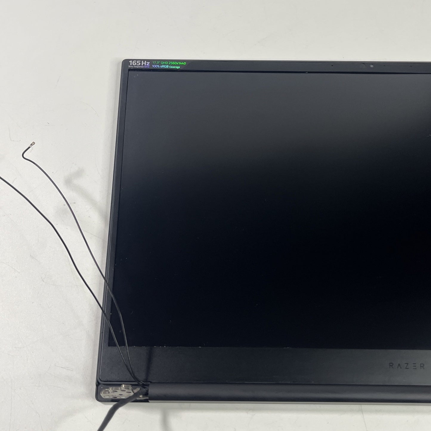 Genuine Black RAZER BLADE PRO 17 RZ09-0368 Complete Top Lid And Screen Assembly.
