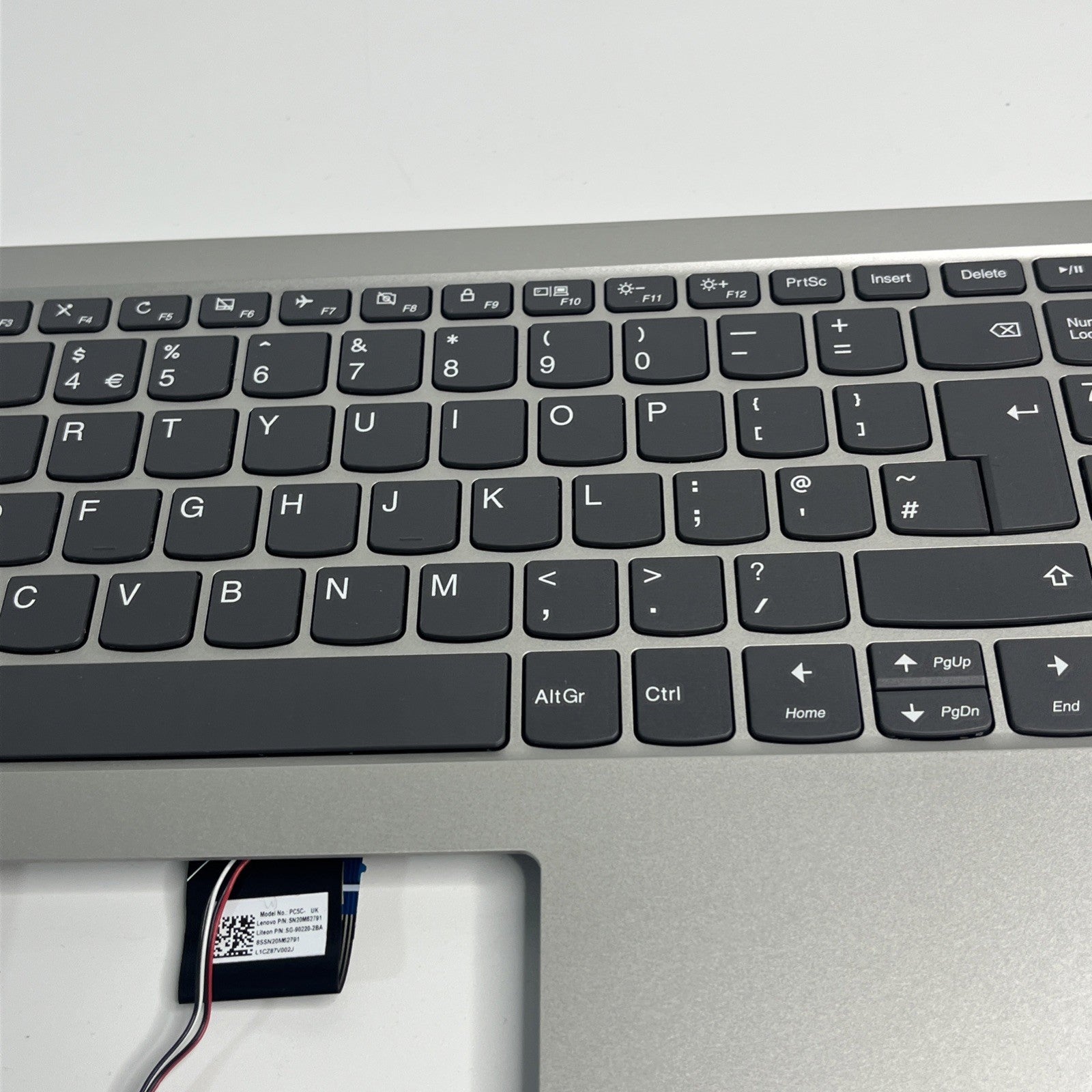 Genuine Silver Lenovo IdeaPad 330S-15IKB  Palmrest Keyboard And Speakers
