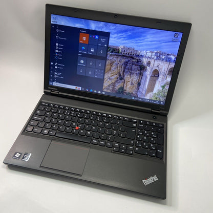 Lenovo ThinkPad T540p 15.6" Laptop Core i5-4300 2.6GHz 256Gb 8GB RAM Windows 10