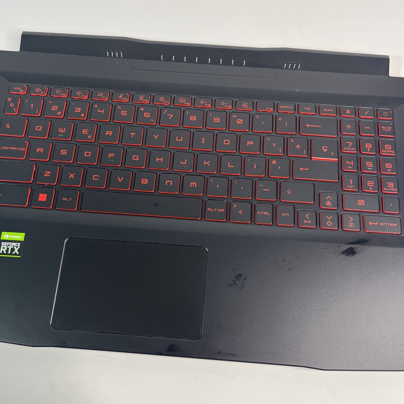 Genuine Black MSI Katana GF66 12UE Palmrest,  Touchpad & Keyboard 307582C211M