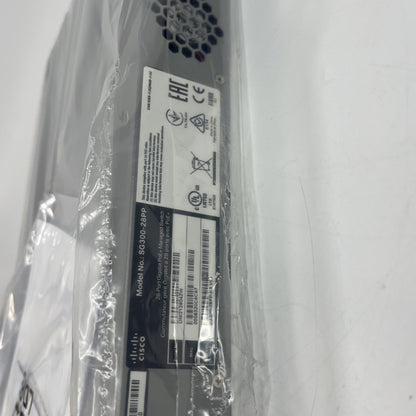 New Cisco SG300-28PP  28-Port Gigabit PoE+ Managed Switch SG300-28PP
