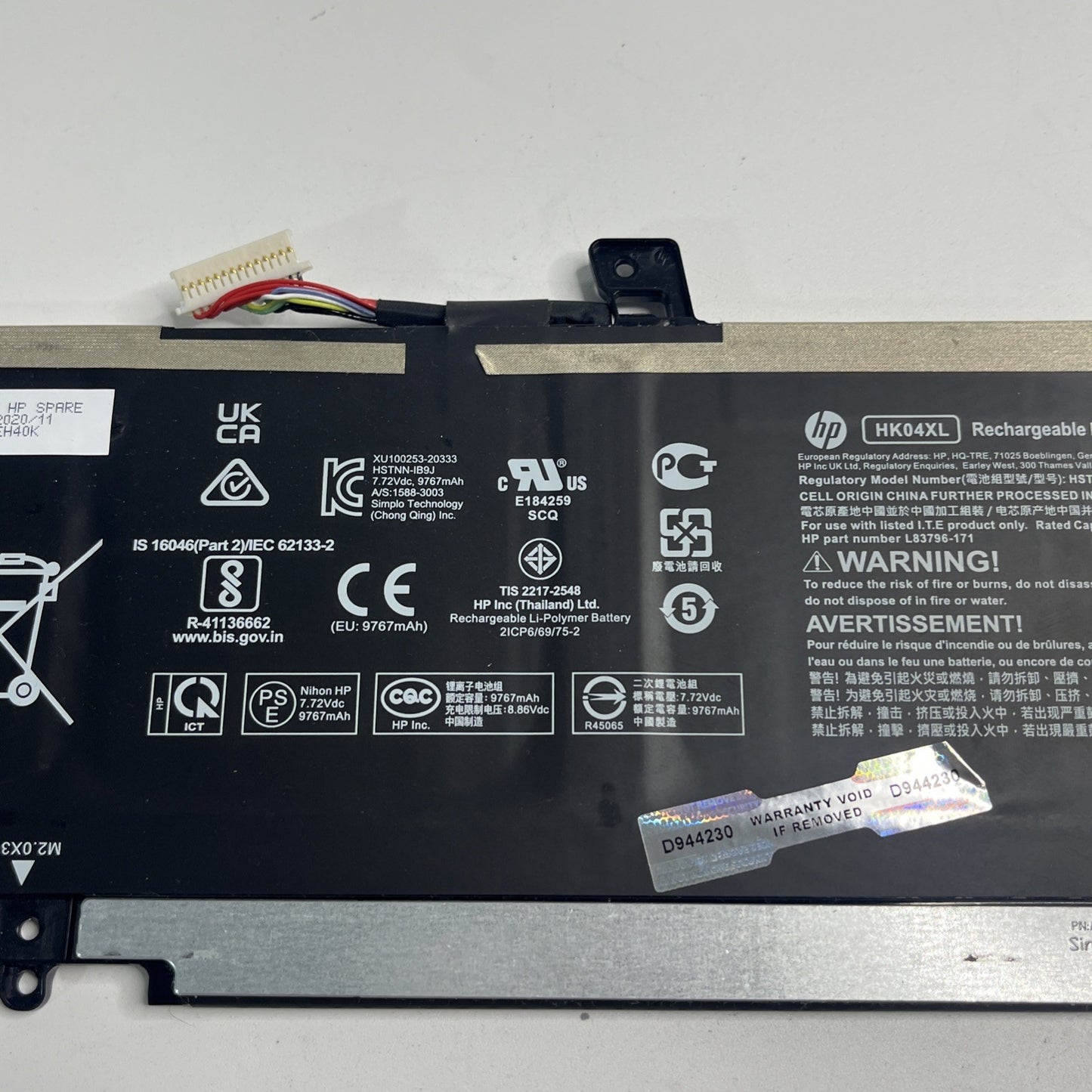 Genuine Battery HP Elitebook X360 1030 1040 G7 G8 HK04XL