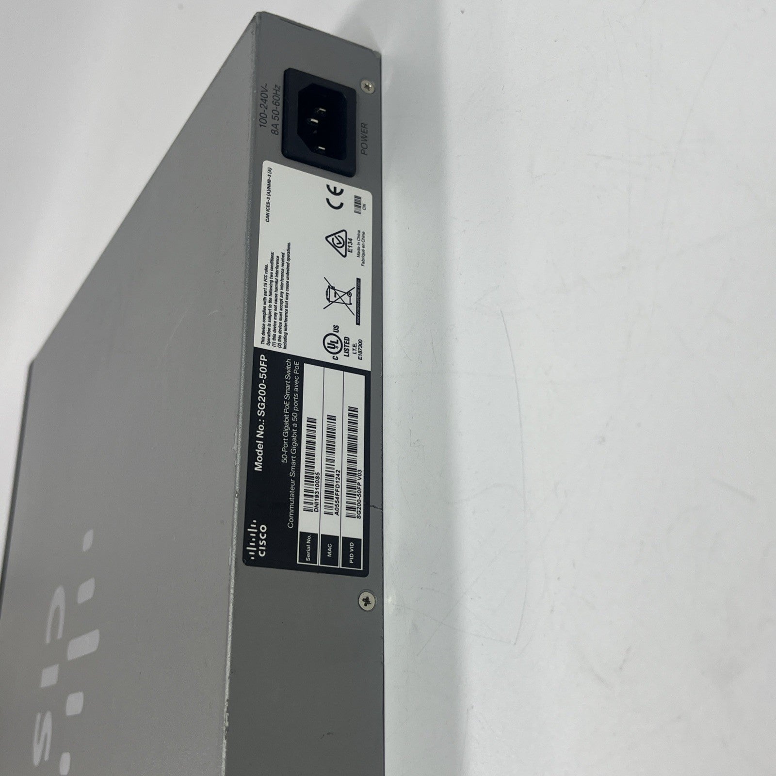 Cisco SG200-50FP 50-Port Gigabit PoE Smart Switch