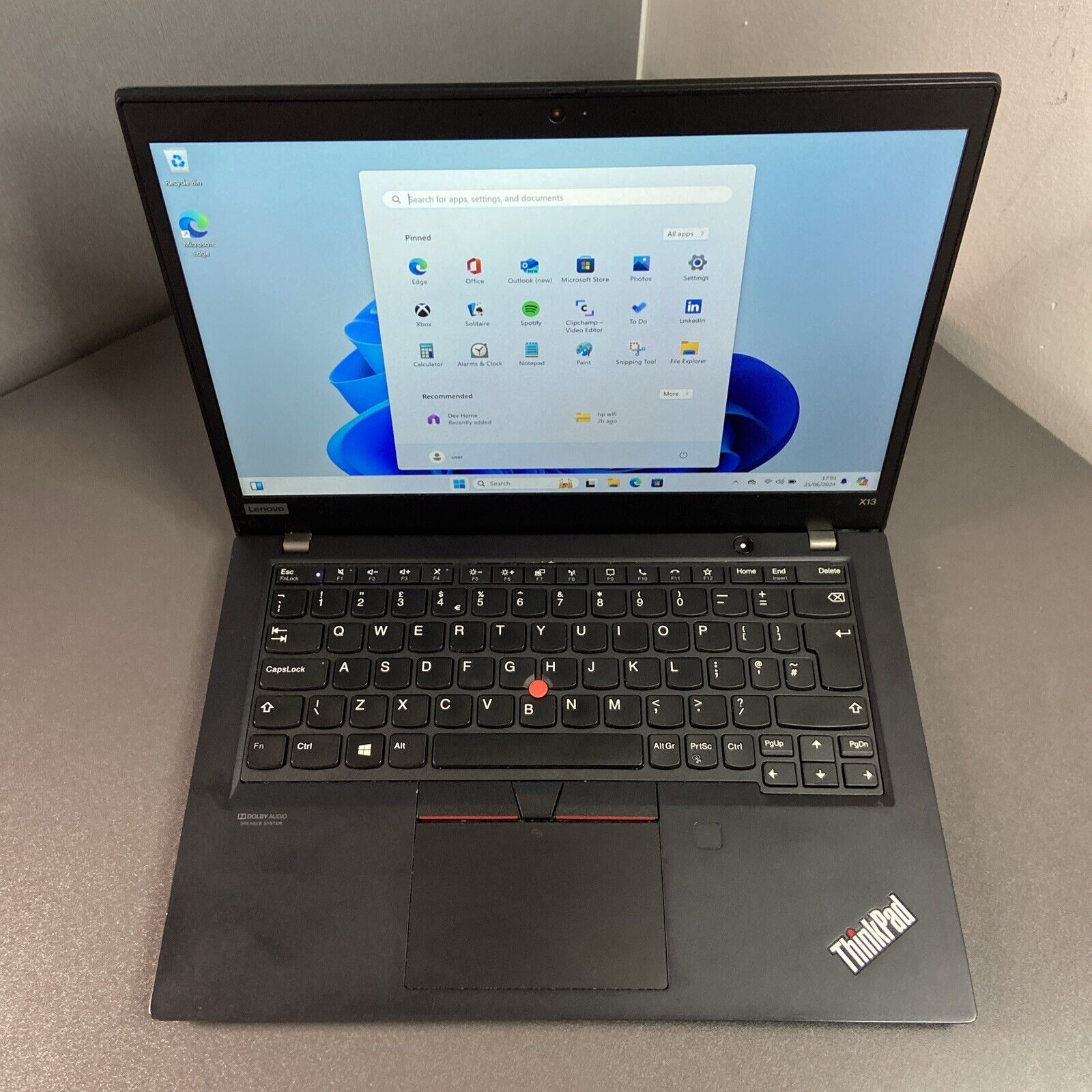 Lenovo  X13 GEN1 Laptop i3-10110U  10TH GEN 8GB RAM 256GB SSD Windows 11 Pro