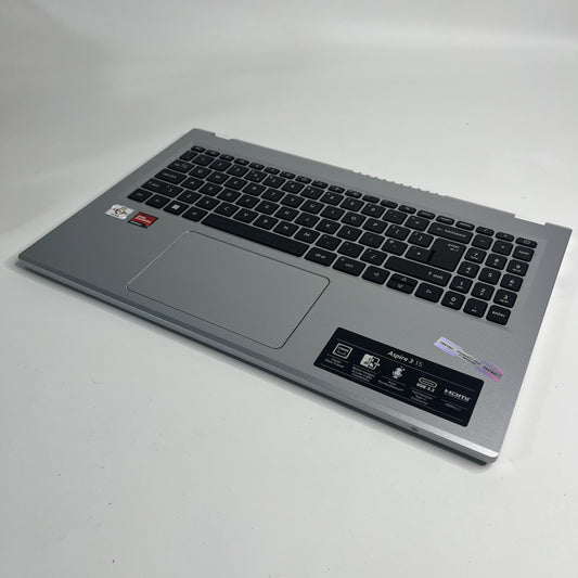 Sliver Acer Aspire 3 A315-24P Palmrest Cover UK Keyboard & Touchpad AM3ZC0006