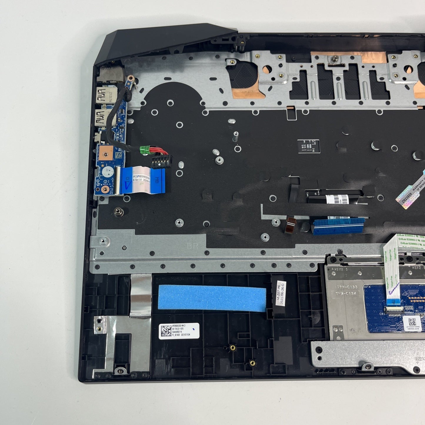 Genuine Black Hp Pavilion 15-dk2029na Palmrest ,keyboard & Usb Board AM2K8000
