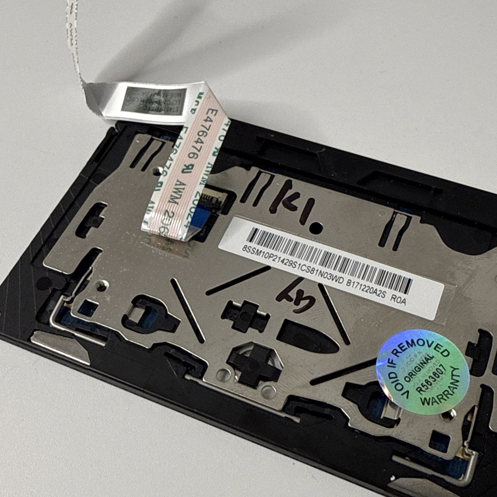 Genuine Lenovo ThinkPad T480S Touchpad Trackpad Board Black + Cable