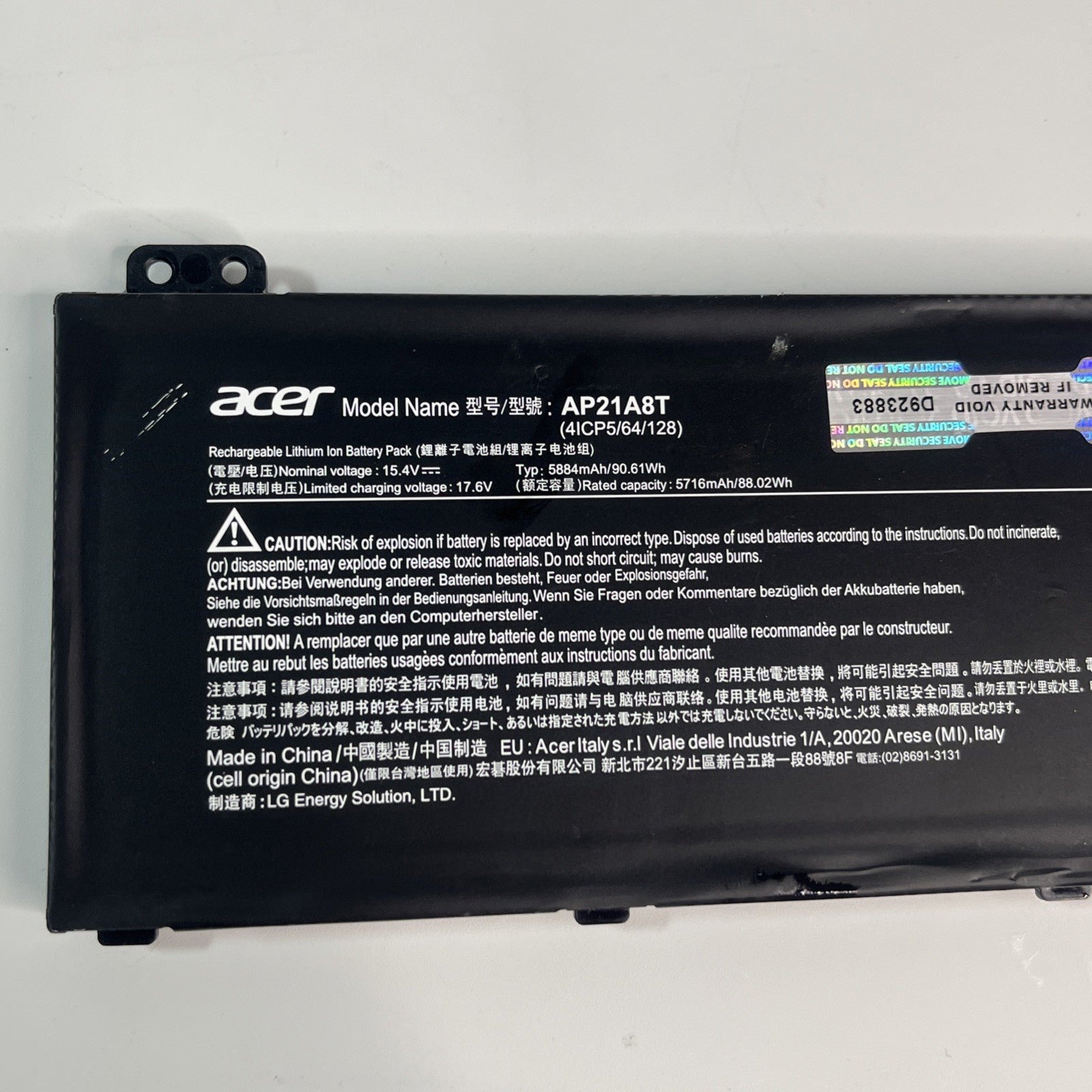 Genuine Acer Helios 300 PH317-56 Nitro AN16-51 AN17-51 AN17-71 Battery AP21A8T