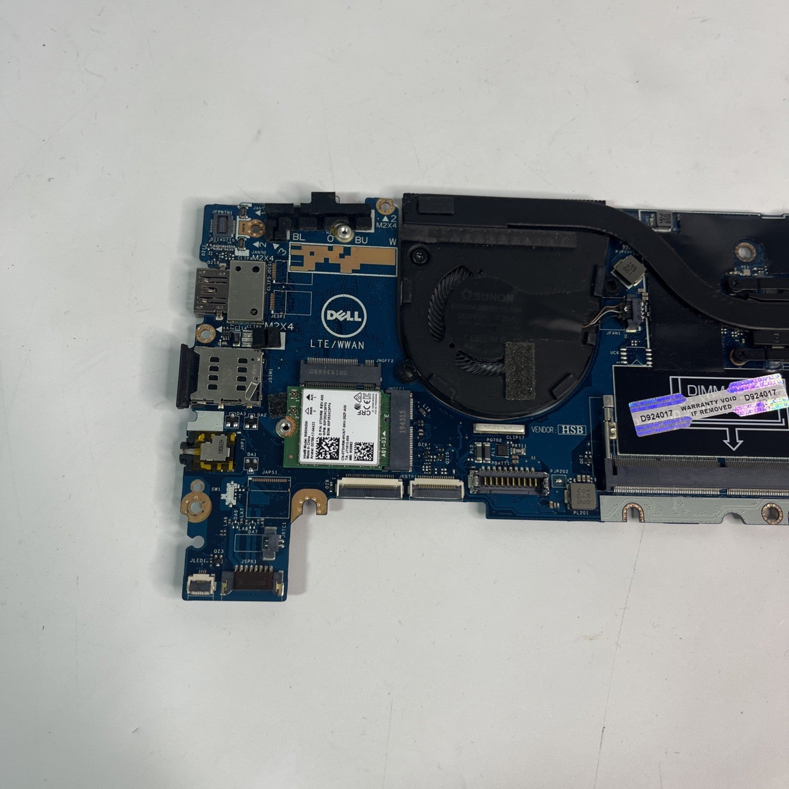 Dell Latitude 7400 Motherboard i7-8665U CPU & Active Cooling -  LA-G871P