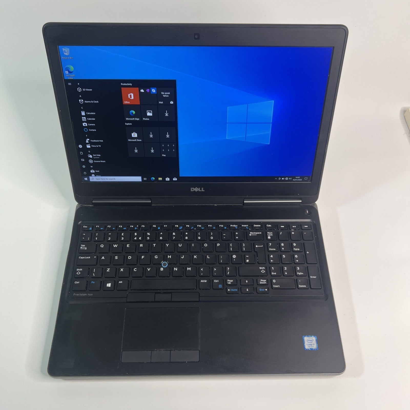 Dell Precision 7520 Mobile Workstation Laptop – Intel Core i7-7920HQ 16GB RAM