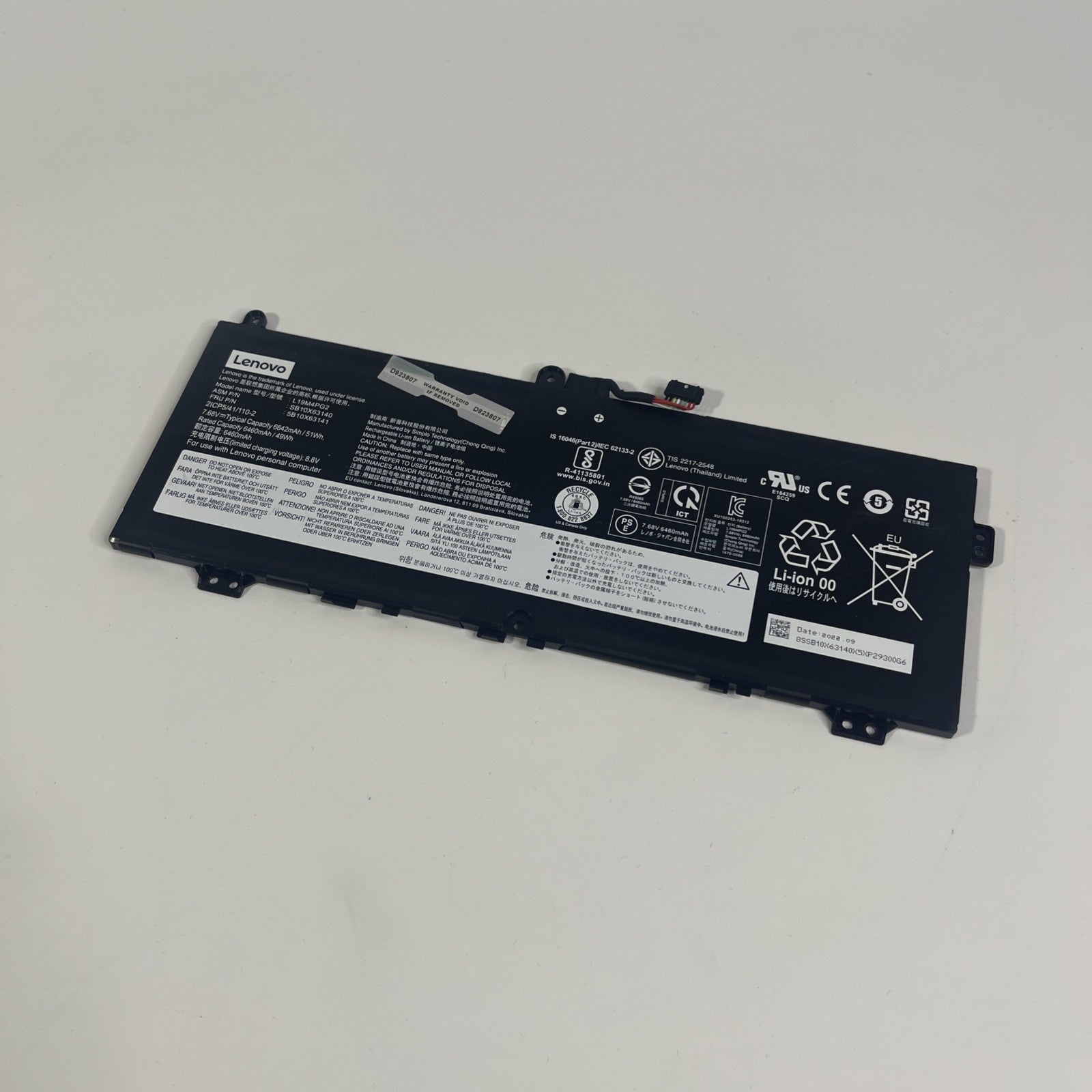 L19M4Pg2 Lenovo Ideapad 5 Chromebook Genuine Battery (Good Health)