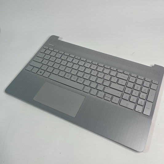 Genuine Silver HP 15s-Eq2510sa Palmrest, Keyboard, Speakers & Touchpad 4D0P5TS