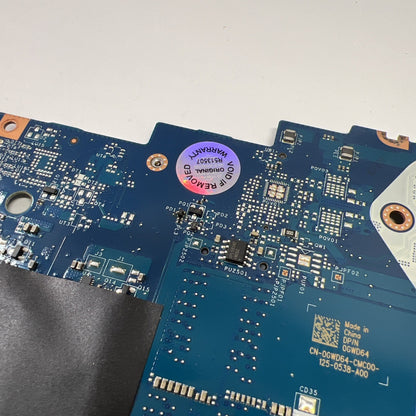 Dell Inspiron 3505 Laptop Motherboard Ryzen 5 3500U 2.10 GHz CPU 0GWD64 (FAULTY)