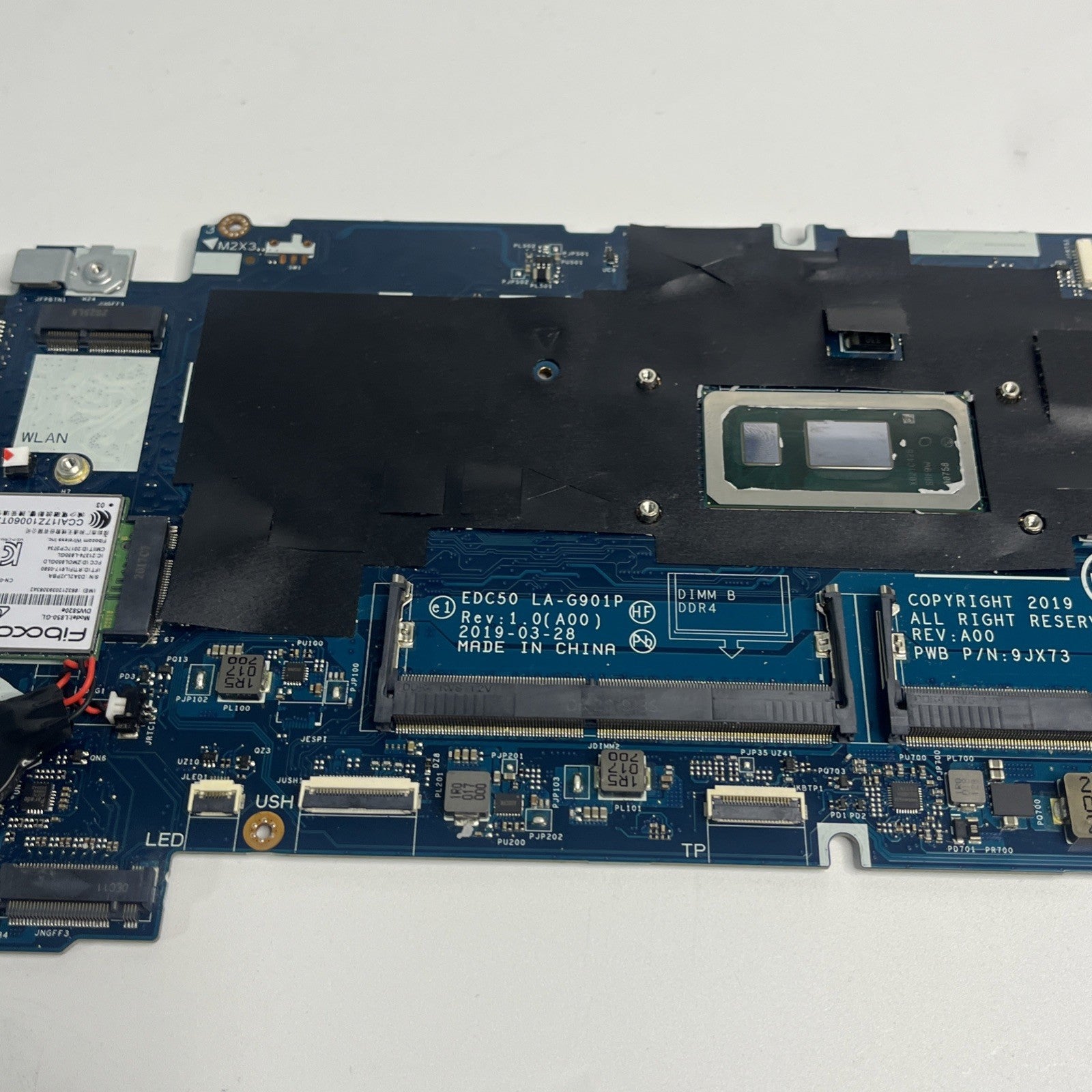 Genuine Dell Latitude 5500 Motherboard i7-8665U 1.90GHz. Mdm Lock