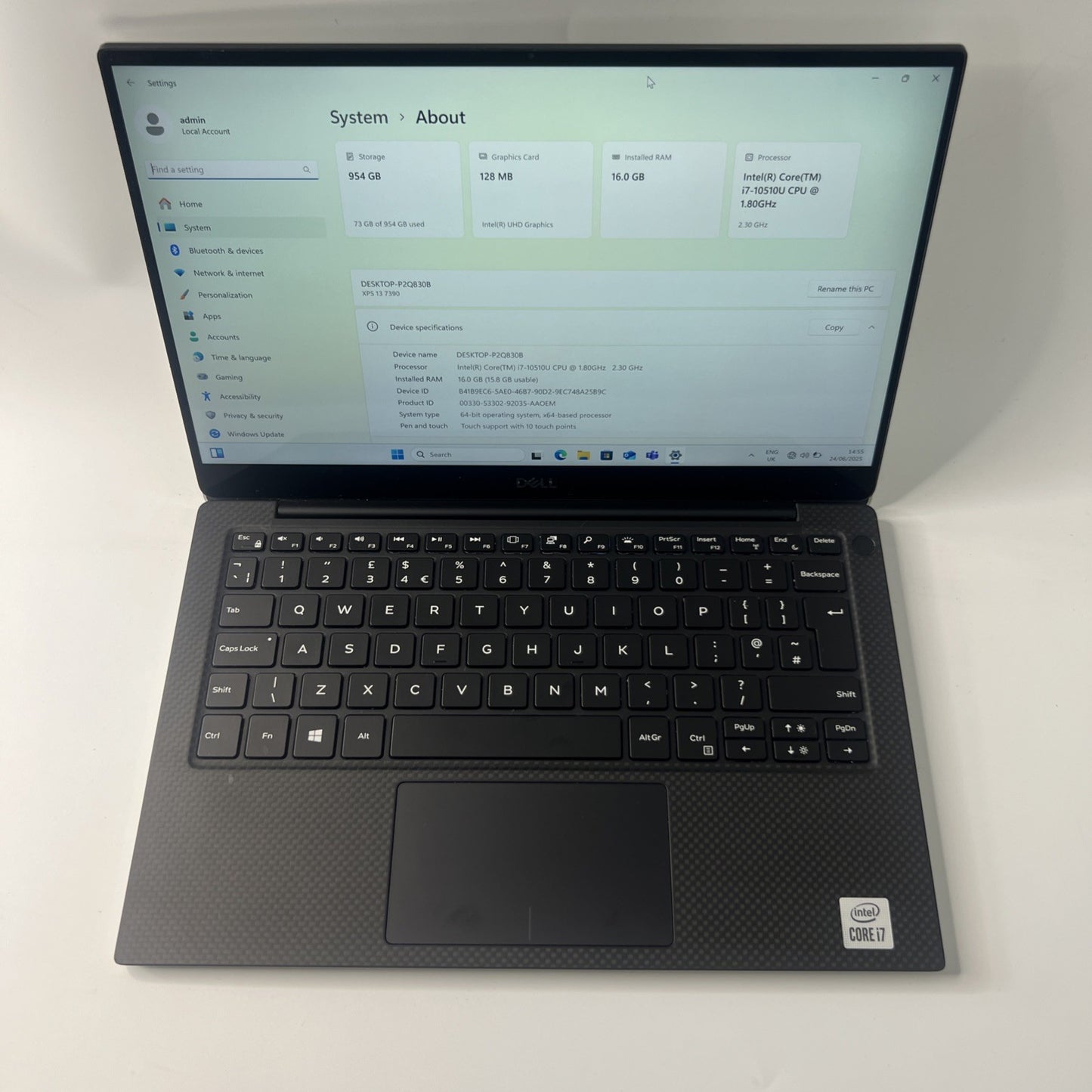 Dell XPS 13 7390  Touchscreen Laptop Core i7-10510U 16GB RAM 1TB SSD Windows 11
