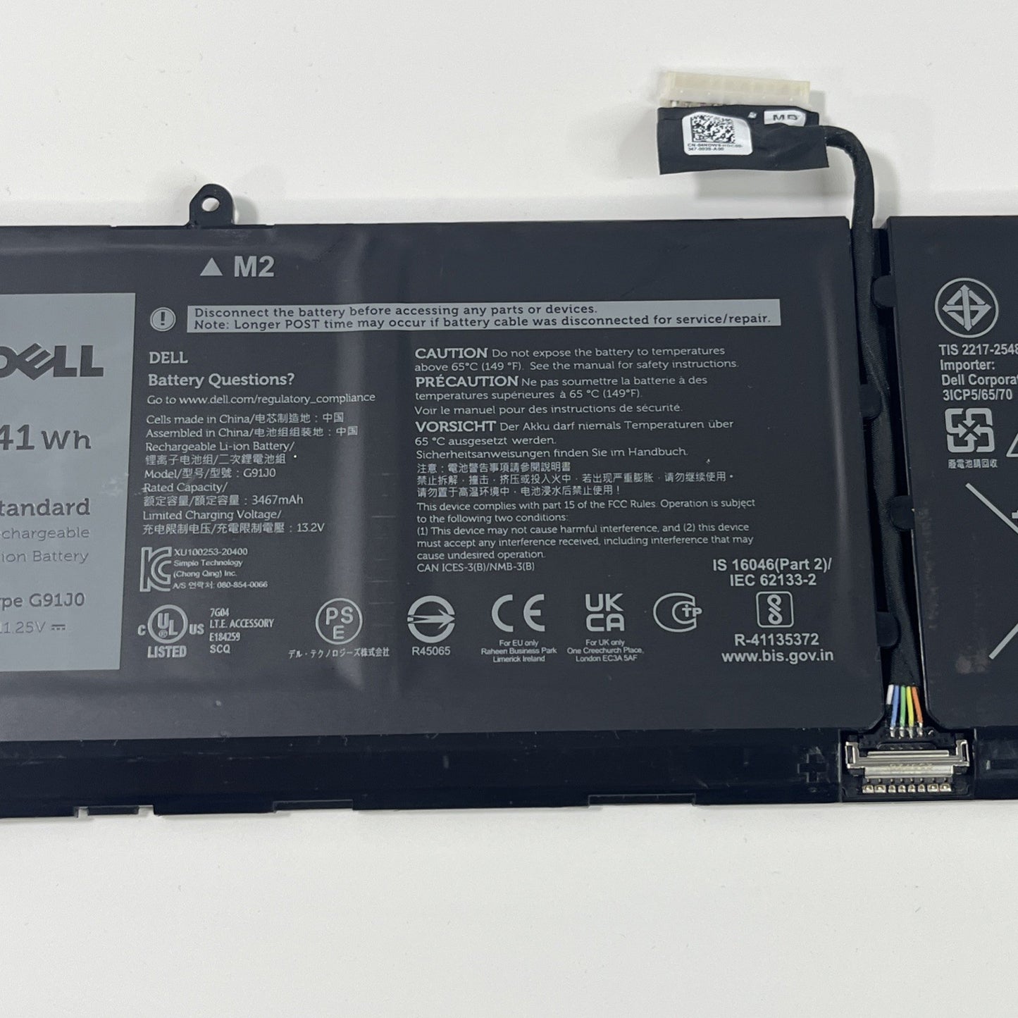 Genuine Dell Inspiron 15 3525 G91J0 Good Health Condition.