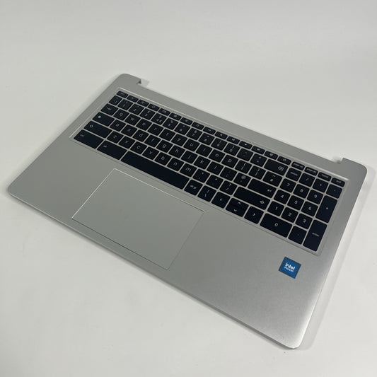 HP Silver Chromebook 15a-na0005sa Palmrest, Keyboard,speakers, Touchpad