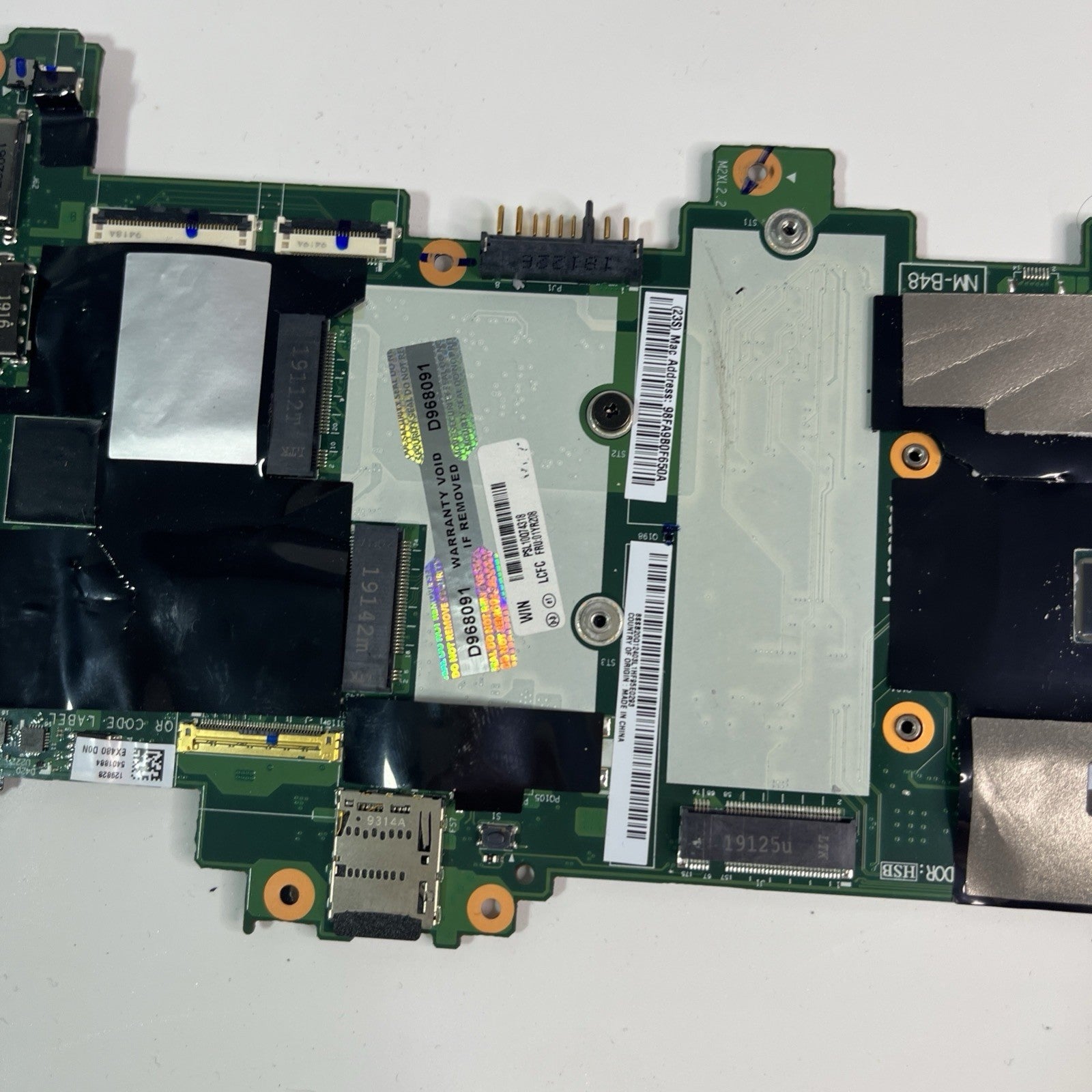 Genuine Lenovo ThinkPad X1 Carbon 6th Gen Motherboard i5-8350U. dc jack Issue