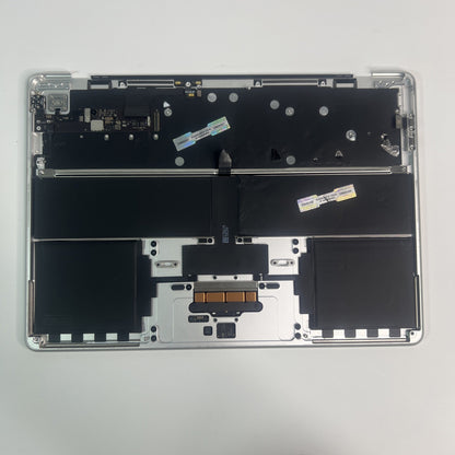Apple Macbook Air 13 A2681 EMC 4074 Palmrest M2 UK Keyboard Silver For Parts