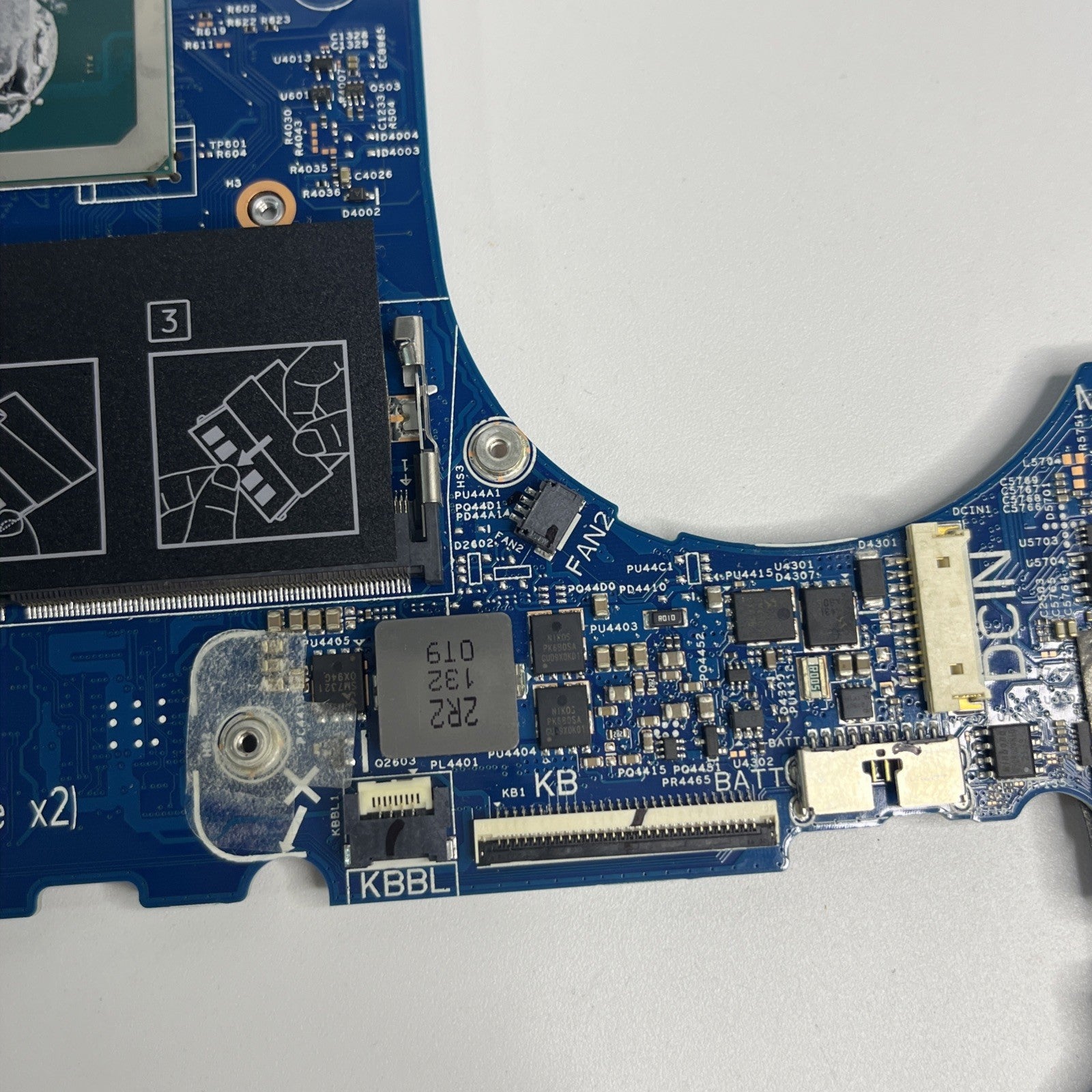 Genuine Dell Inspiron 15 7510 i7-11800H Mortherboard RTX 3050 Working 