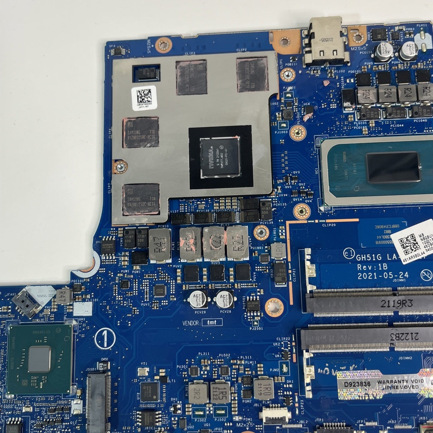 Acer Nitro 5 AN515-57 Motherboard I5-11400H RTX 3050. Power Up No Display