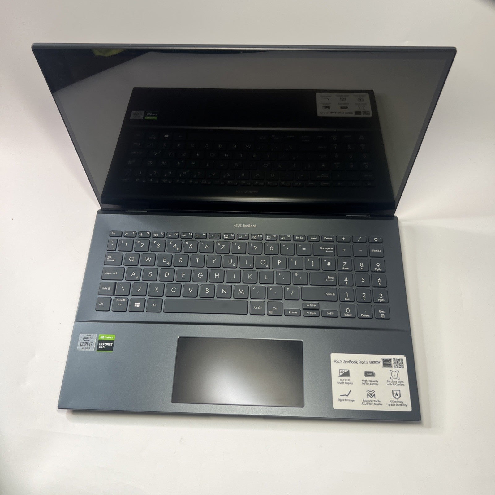ASUS ZenBook 15 OLED UX535L Intel i7-10870H GTX 1650Ti 16GB RAM 256GB  SSD