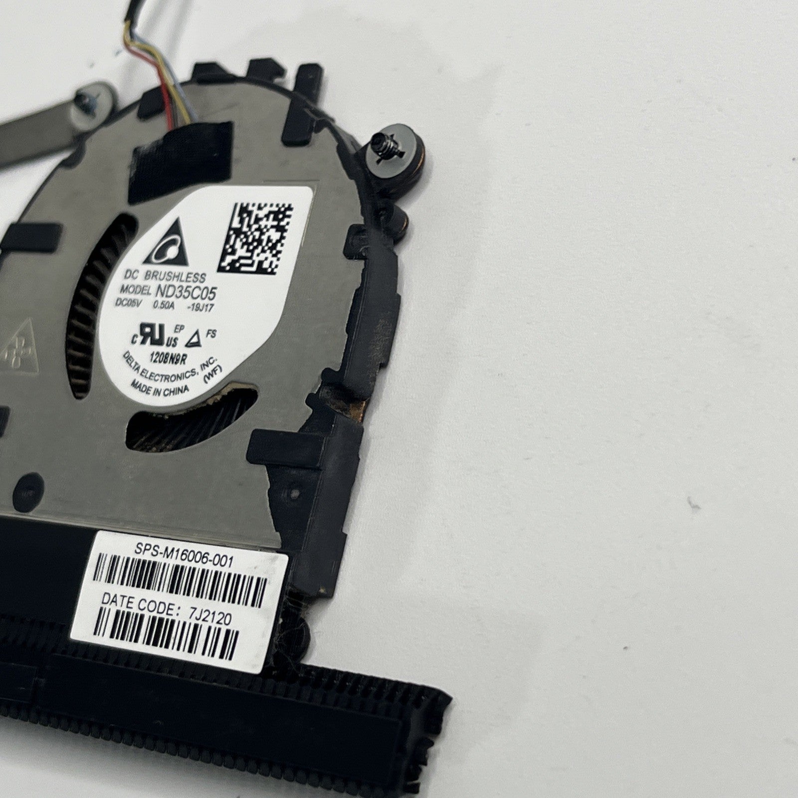 Genuine For HP EliteBook x360 1040 G7 CPU Heatsink Cooling Fan M16006-001