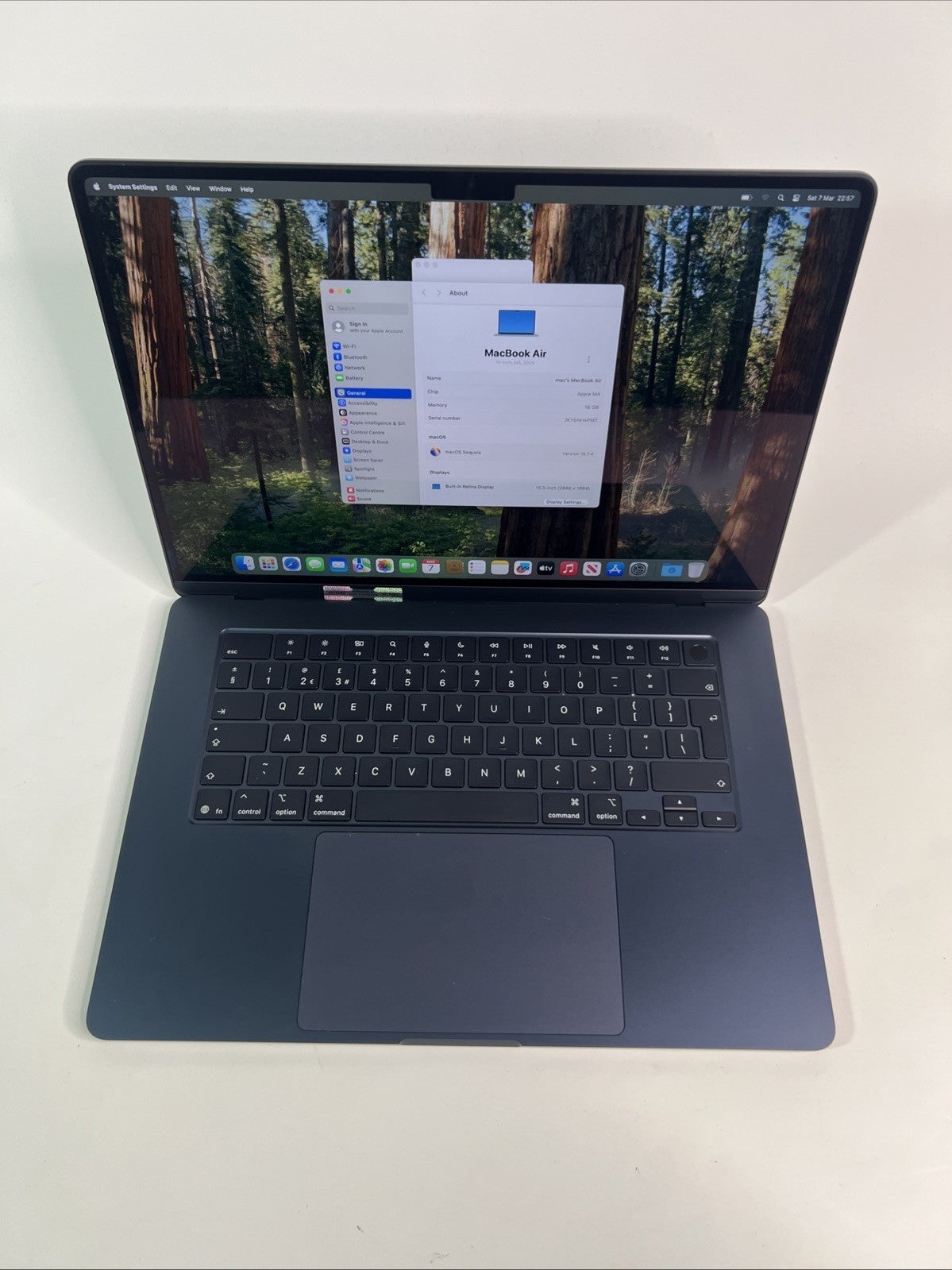 Apple MacBook Air 15 A3241 M4 16GB 256GB Midnight 2025 Laptop Warranty