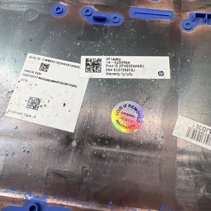 HP Pavilion 14-bp Bottom Base Cover Blue 14-bp068sa