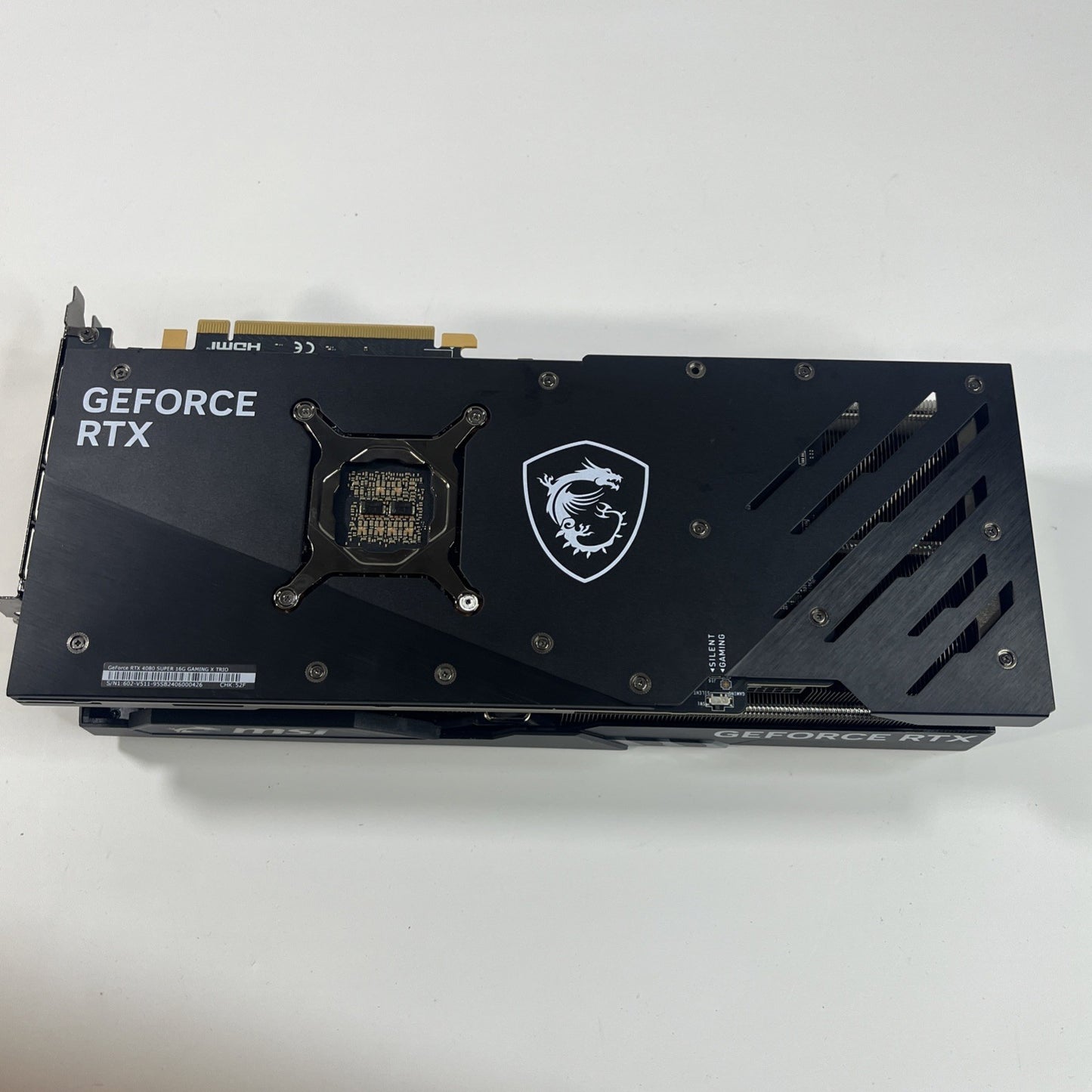 MSI GeForce RTX 4080 SUPER GAMING X TRIO -16GB GDDR6X.taken Parts. No Fan