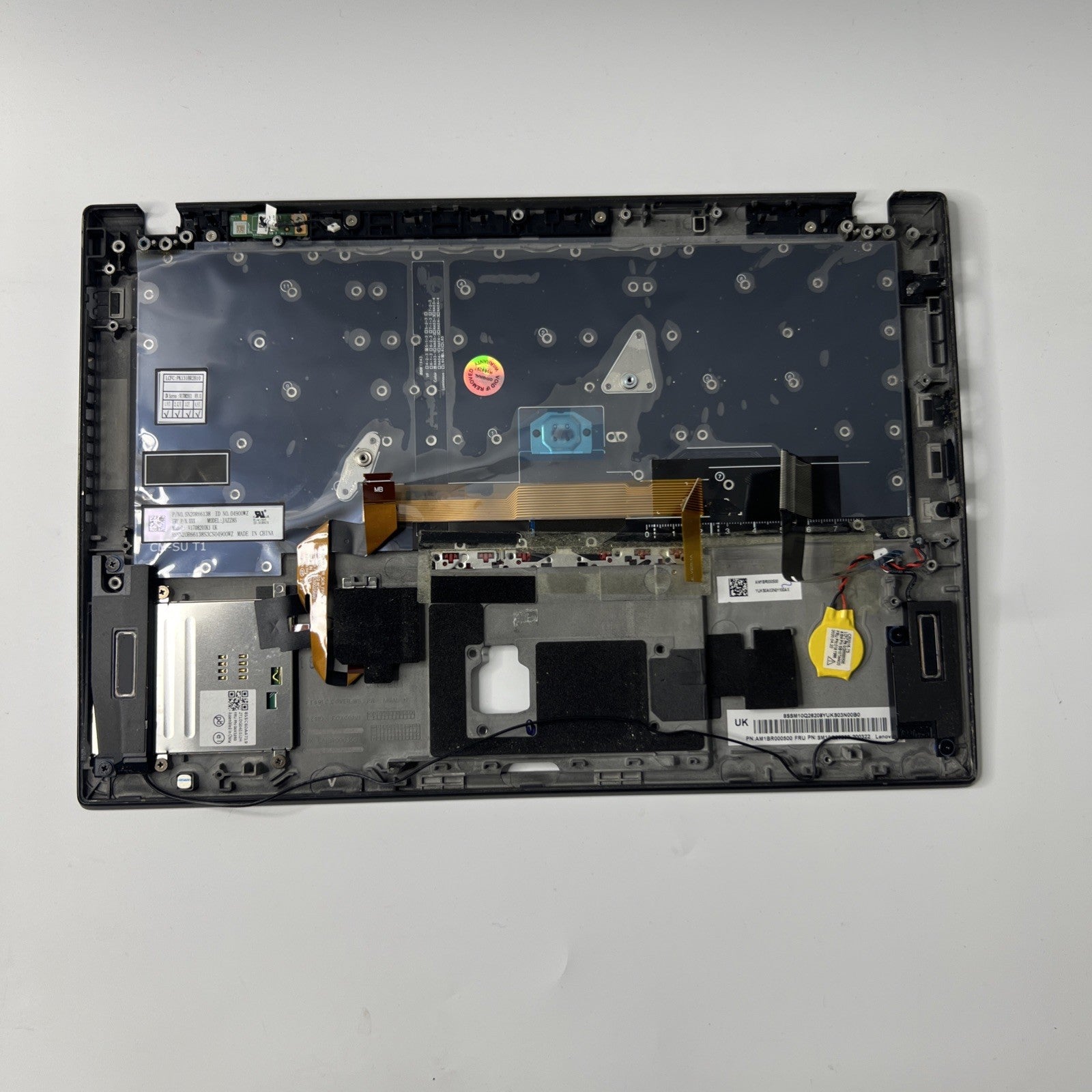 Genuine Lenovo T490s Palmrest Assembly UK Keyboard  Black AM1BR000500 Read Desc