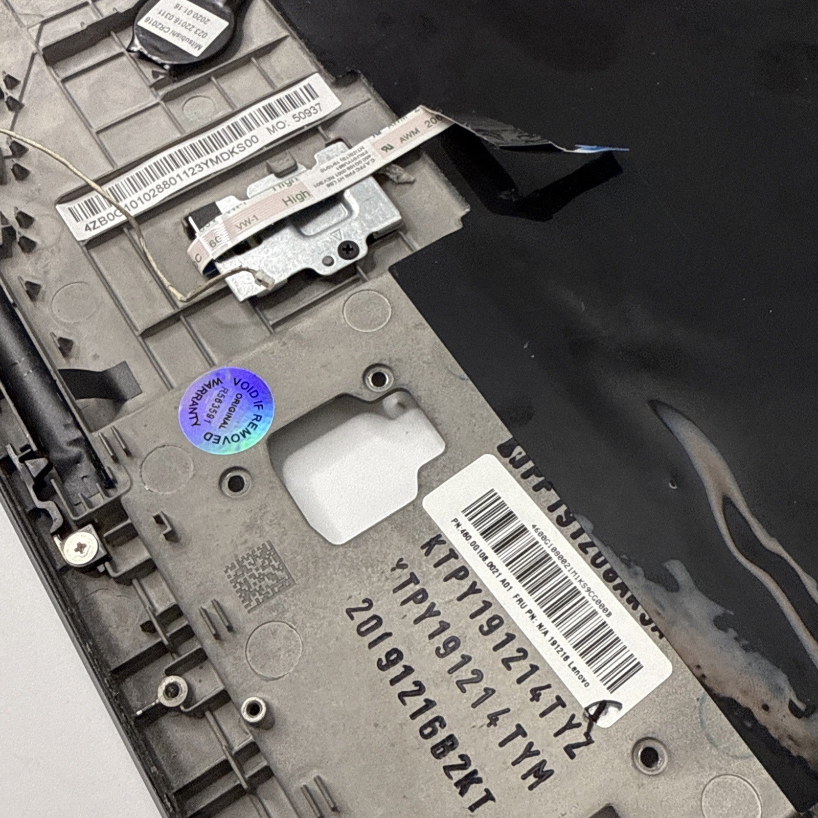 Genuine Lenovo x390 yoga Palmrest Assembly UK Keyboard (1 Key Missing)