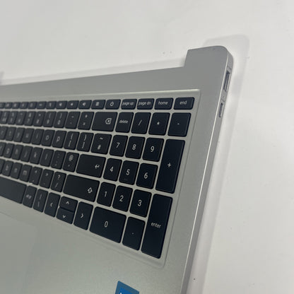 HP Silver Chromebook 15a-na0005sa Palmrest, Keyboard,speakers, Touchpad