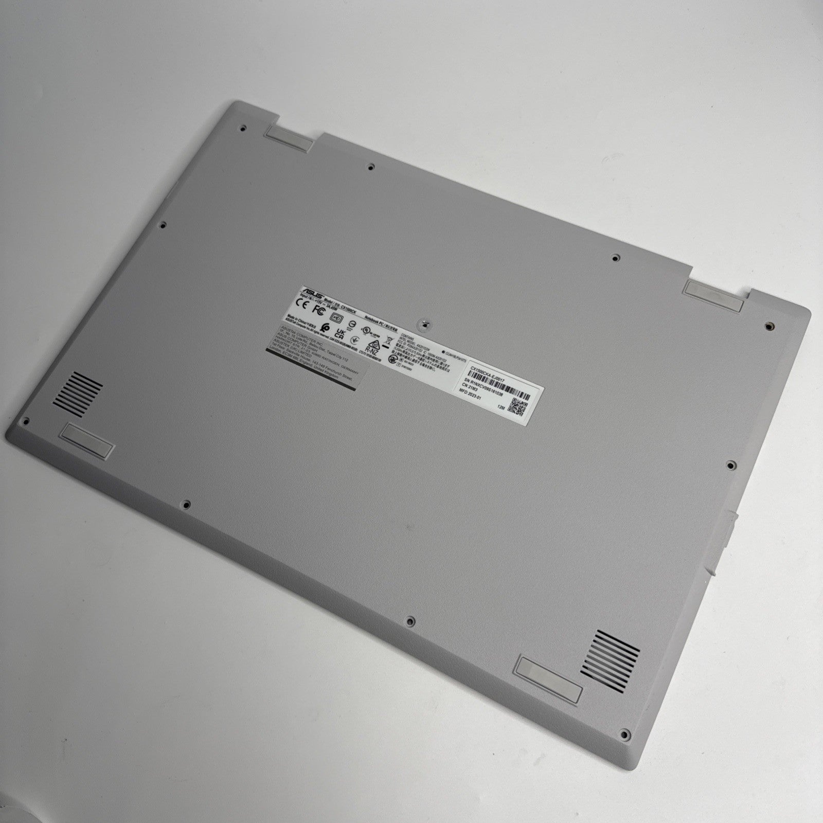 Asus Chromebook CX1500CK Series Bottom Base Cover P/N 13N1-F9A0511 Genuine