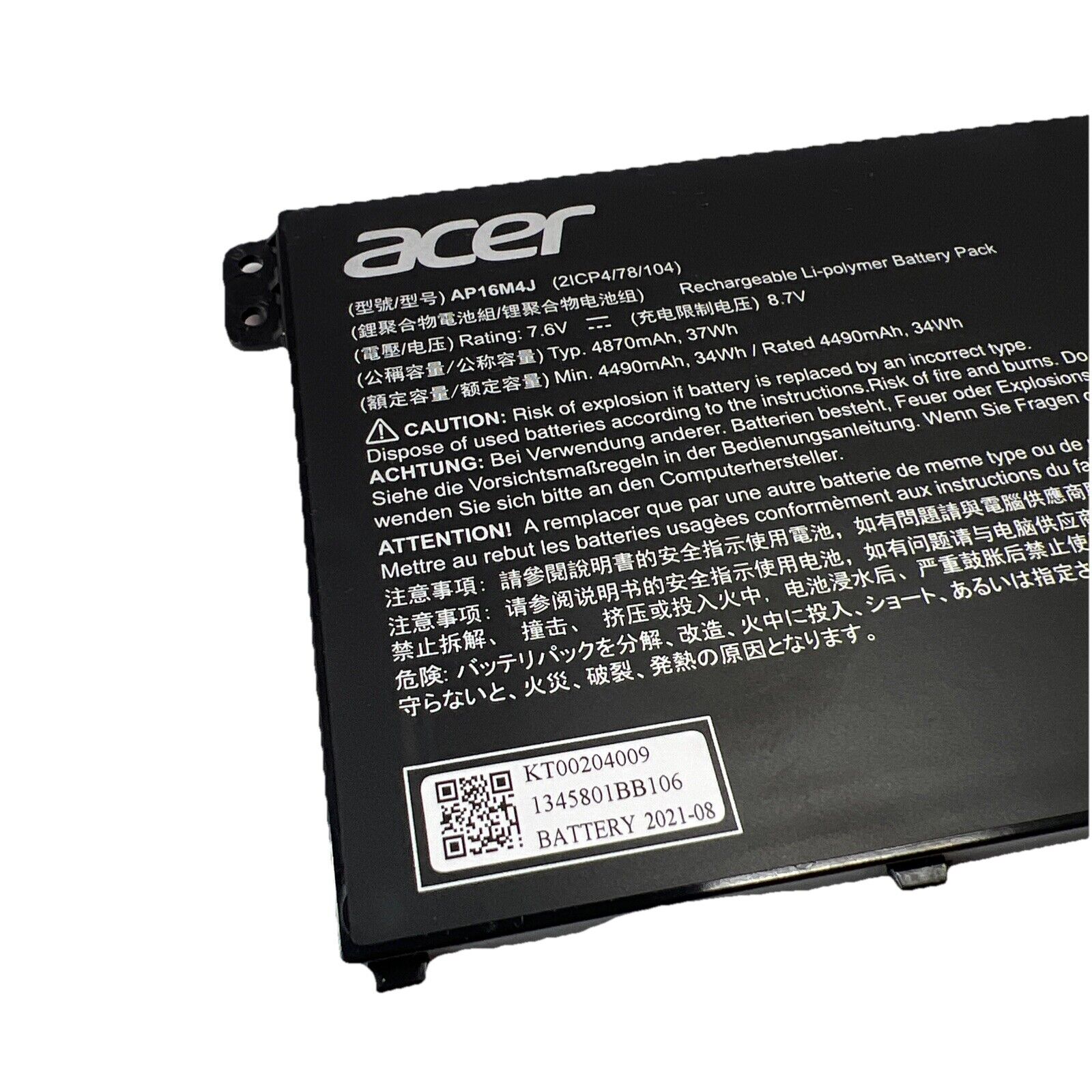 Genuine Acer Aspire 3 A315-54 A315-58 Laptop Battery AP16M4J 4490mAh GOOD