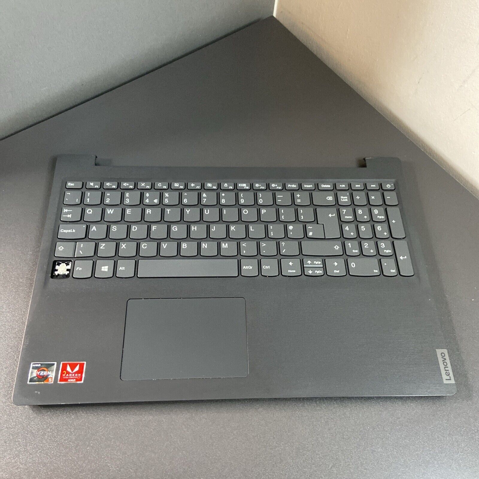 Lenovo V15-ADA Complete UK Palmrest Keyboard Touchpad Assembly AP1RU000200