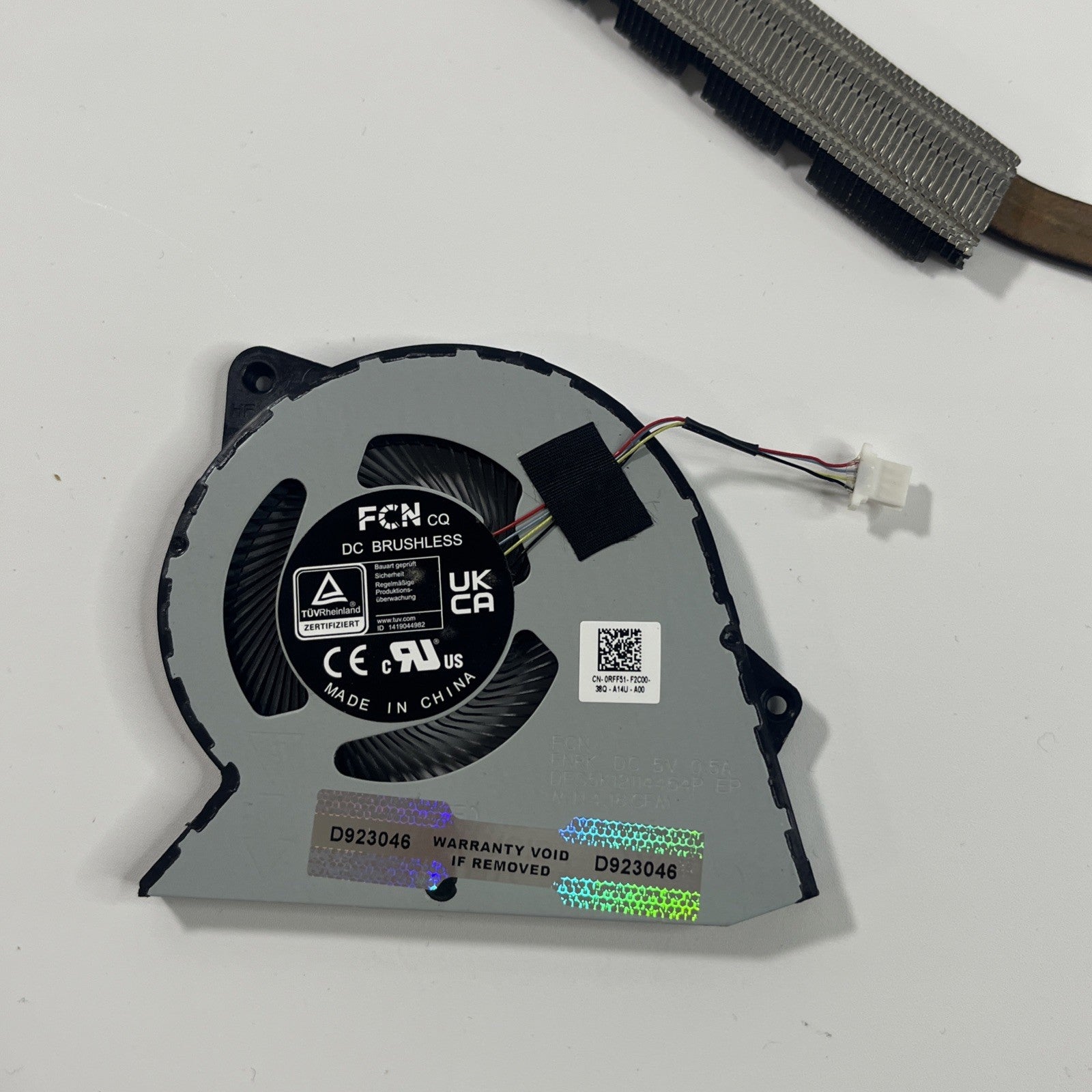 Genuine Dell Inspiron 15 3525 Laptop Cpu Cooling Fan& Heatsink  0RFF51