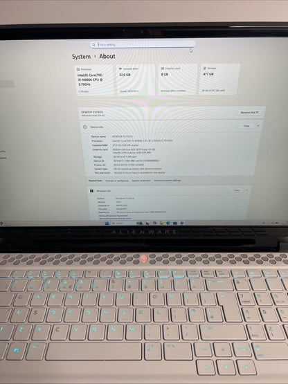 Alienware Area 51M R2 i9-10900K 32GB RTX 2070 Super 2x PSU Gaming
