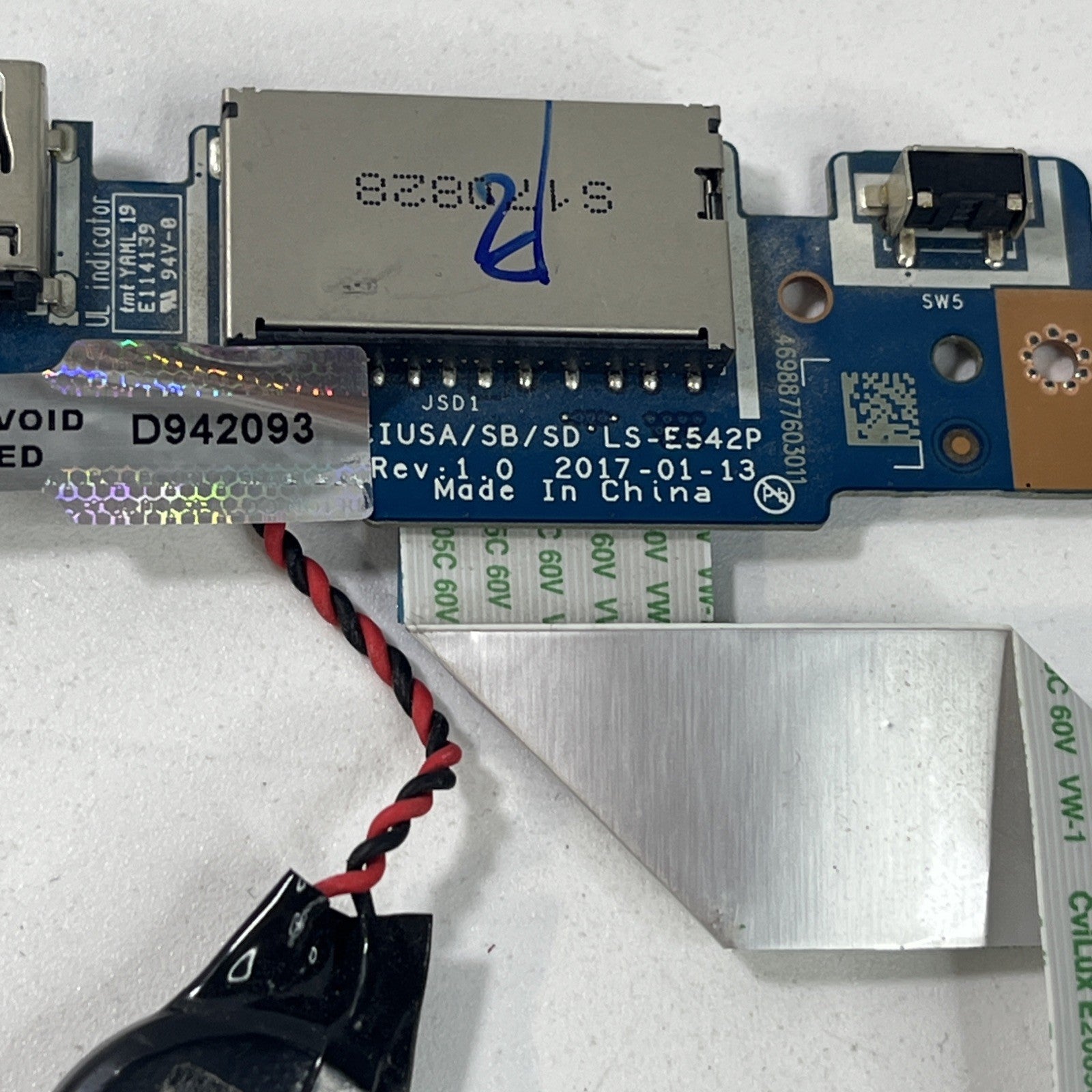 Genuine Lenovo IdeaPad 320S-14IKB USB Board LS-E542p