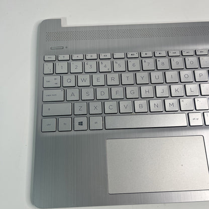 Genuine Silver HP 15s-Eq2510sa Palmrest, Keyboard, Speakers & Touchpad 4D0P5TS