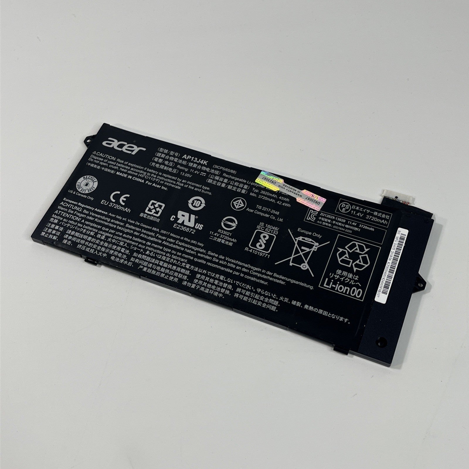 Genuine Asus Chromebook CB3-431 Series AP13J4K Laptop Battery Good Health