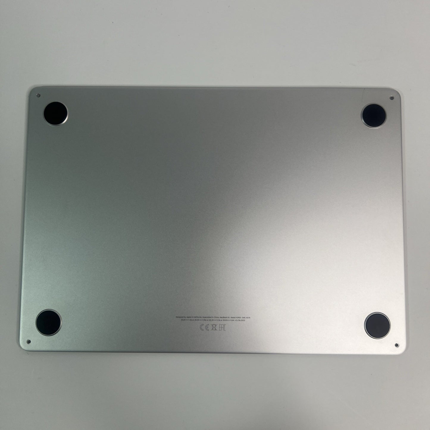 Apple MacBook Air 13" M2 A2681 2022 Bottom Base Cover 613-22538-A Silver