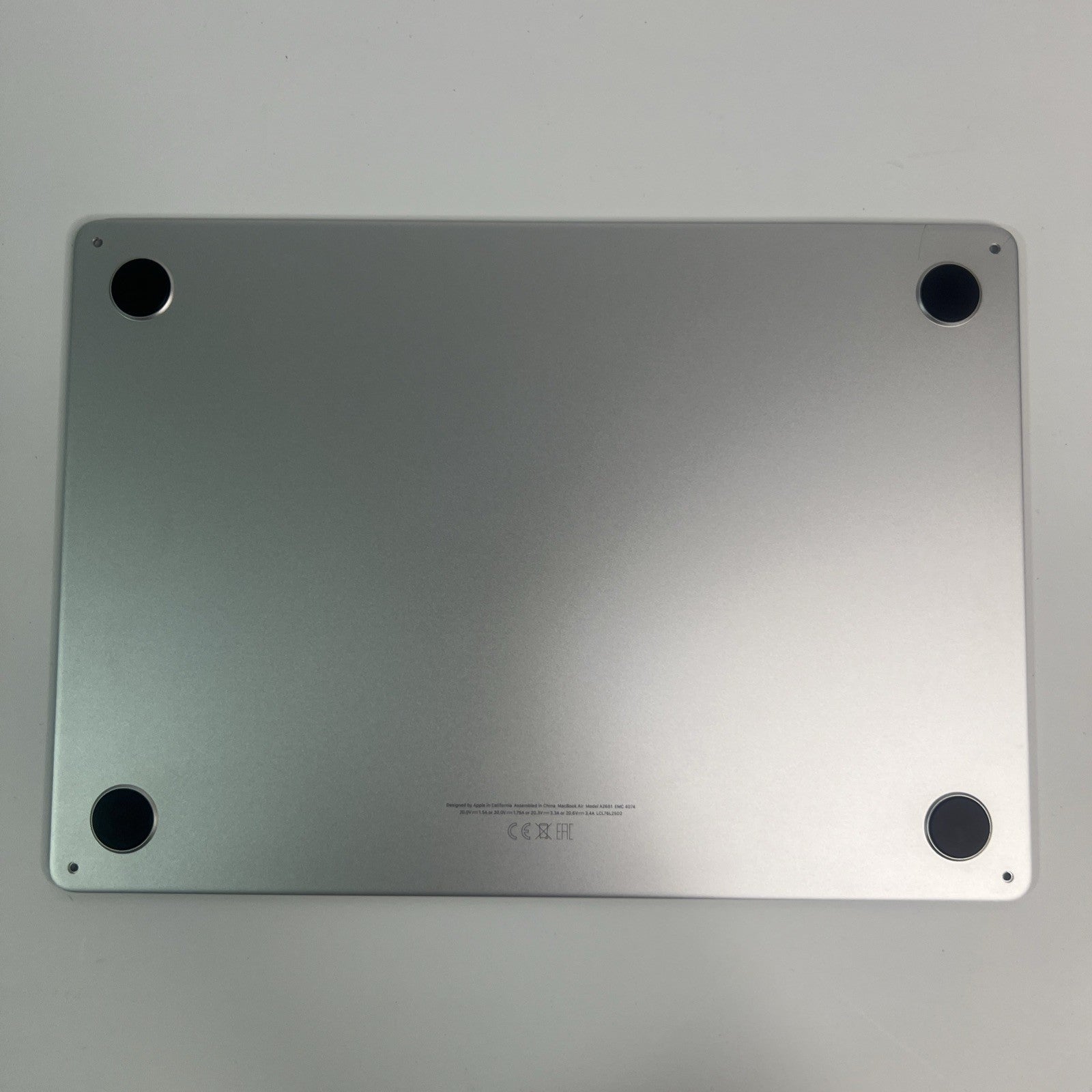 Apple MacBook Air 13" M2 A2681 2022 Bottom Base Cover 613-22538-A Silver