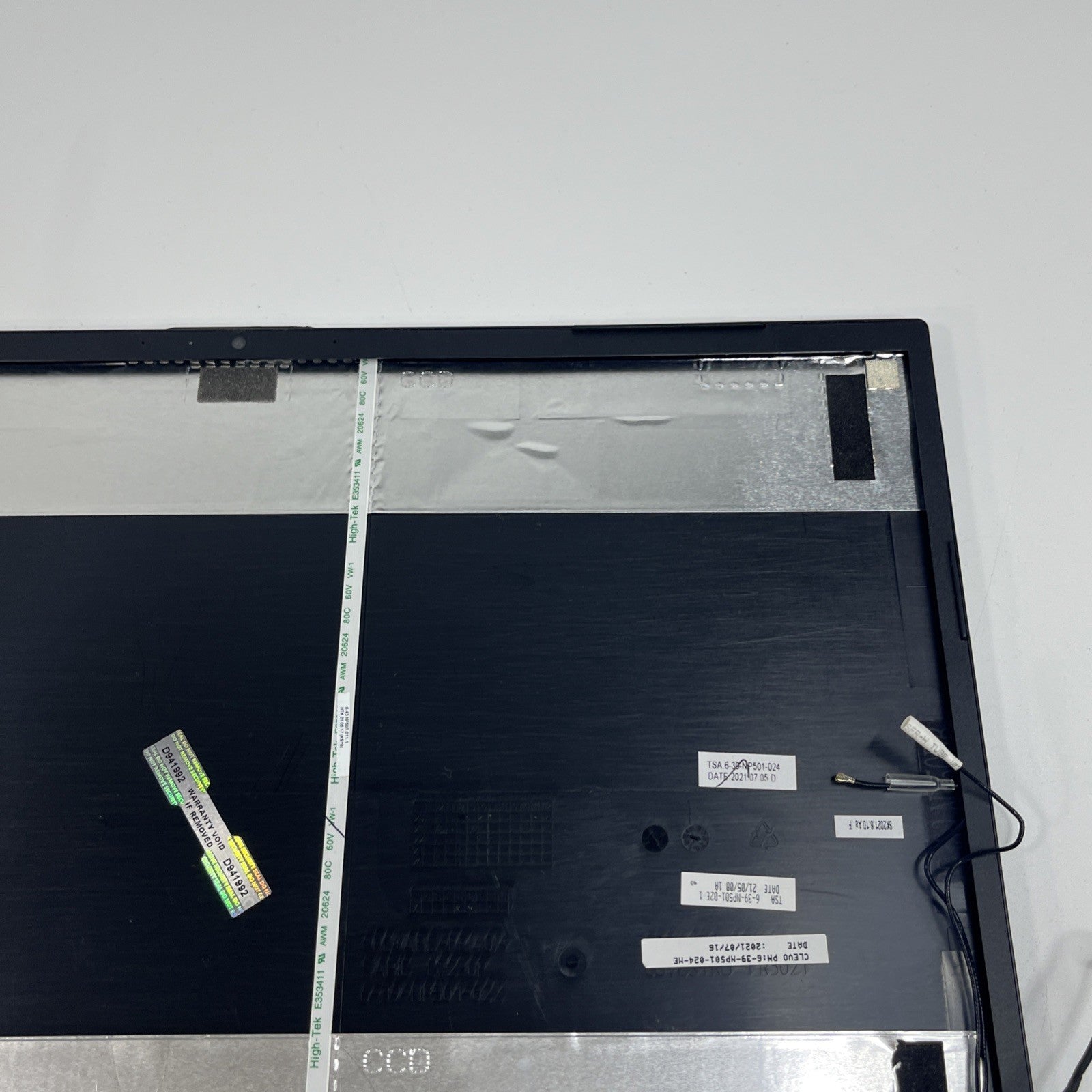 Genuine Black Medion Erazer E10  Top Lid ,webcam & Bezel Grade A NP501