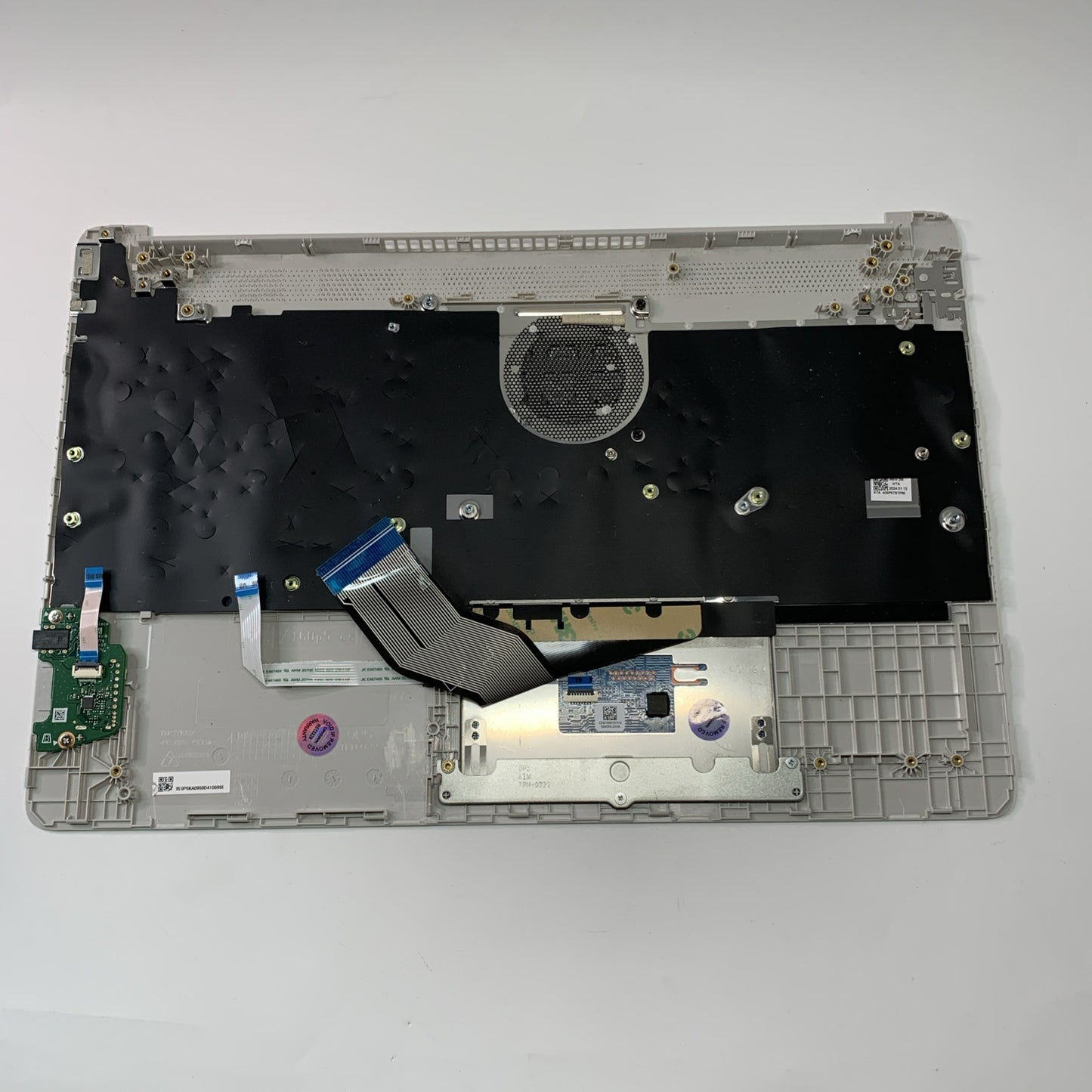 Genuine HP 15S-FQ 15S-EQ Complete Palmrest Cover UK Keyboard Silver L63578-031