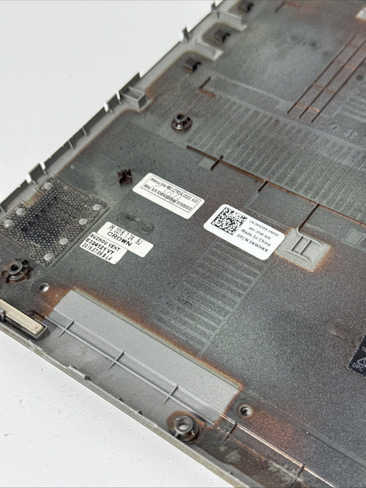 Dell Inspiron 13 5379 | 5378 | 5368 Bottom Base Cover Chassis 0KWHKR Grey