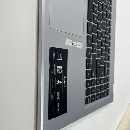 Sliver Acer Aspire 3 A315-24P Palmrest Cover UK Keyboard & Touchpad. Bit Cracked