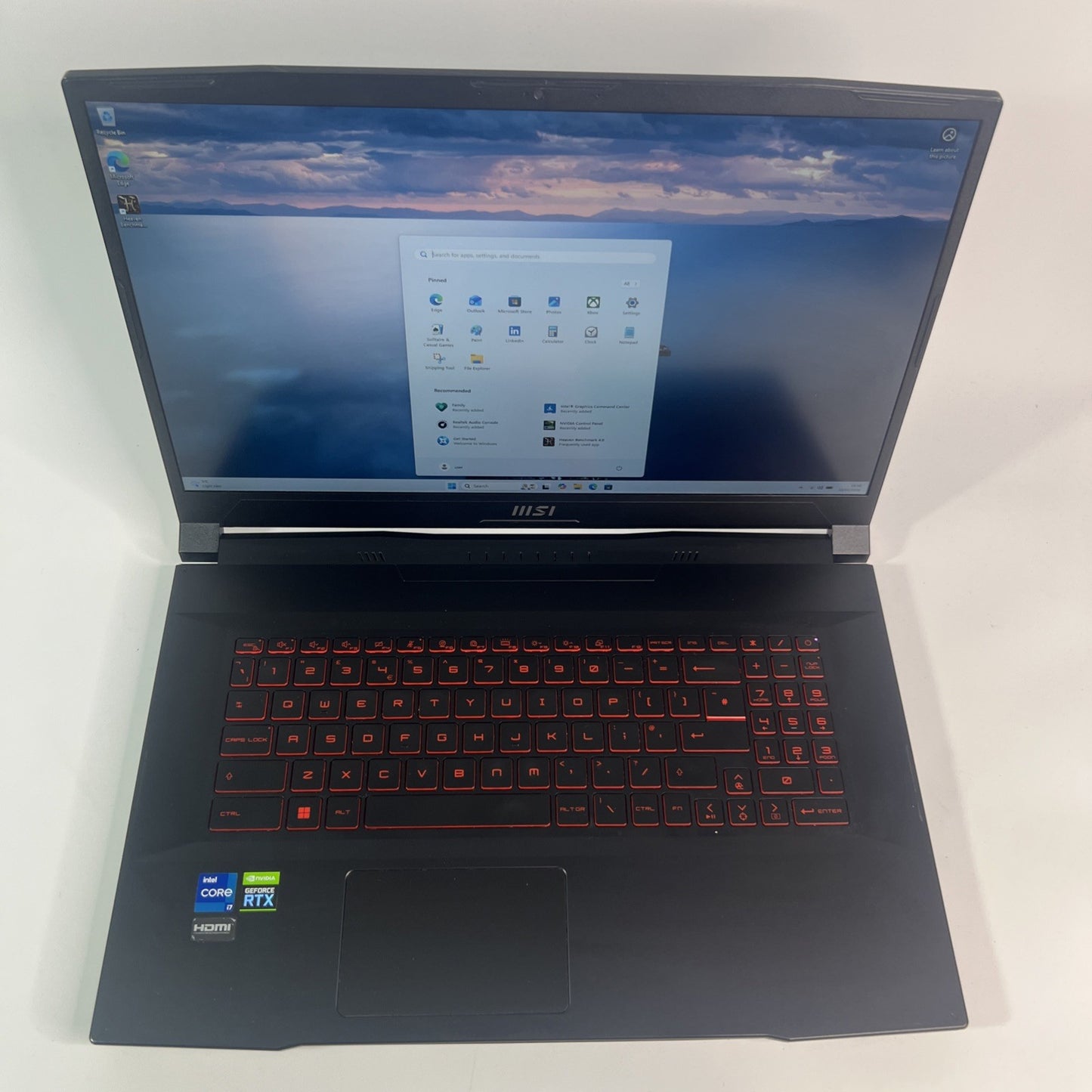 MSI Katana G76 12UE Core  i7-12700H RTX 3060 16GB RAM 512GB SSD 17.3” – Grade B