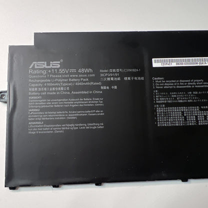 ASUS  C433T GENUINE Laptop BATTERY 0B200-03550000 C31N1824-1