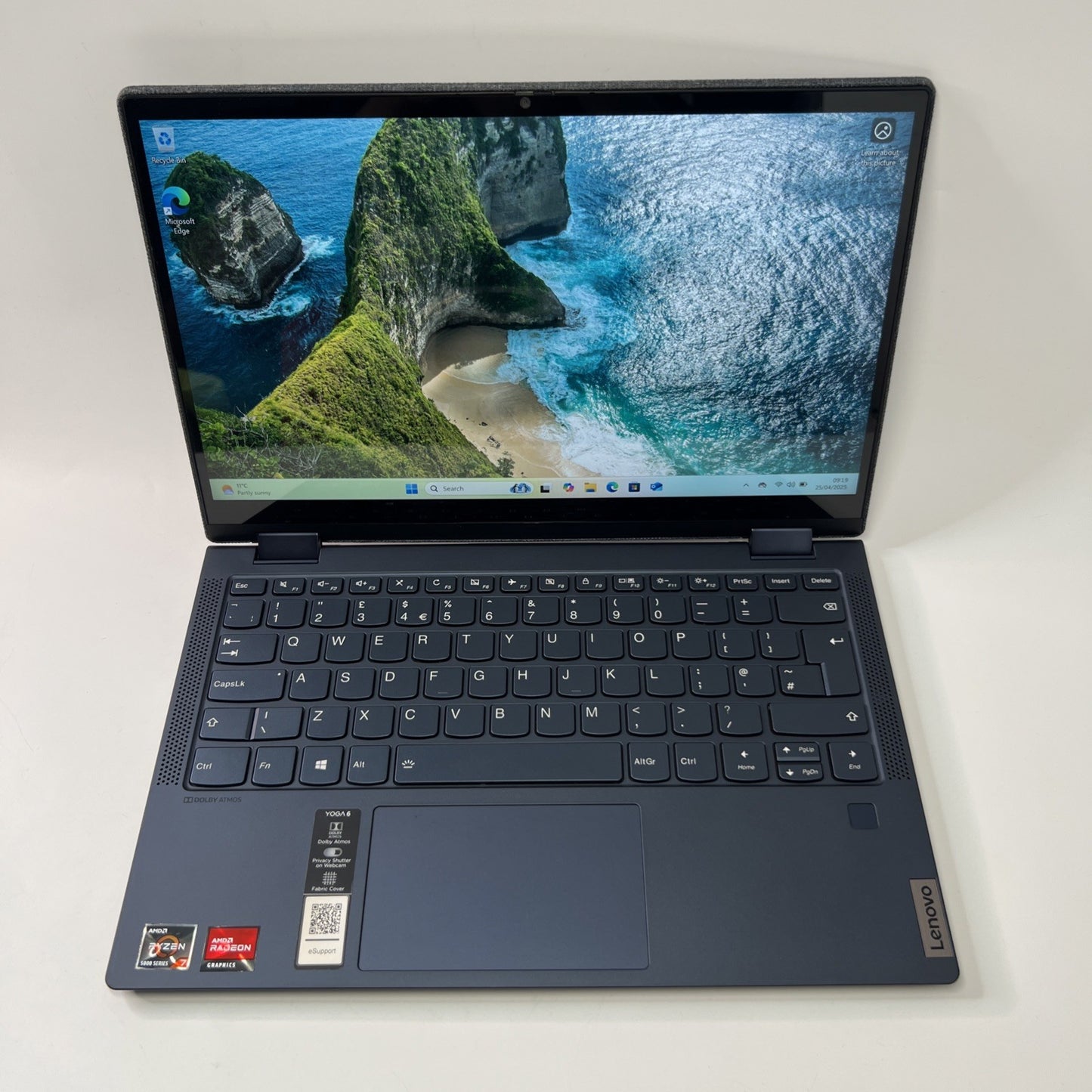 Lenovo Yoga 6 13ALC7 AMD Ryzen 7-5700U 8GB RAM 512GB SSD Touch Screen Win 11